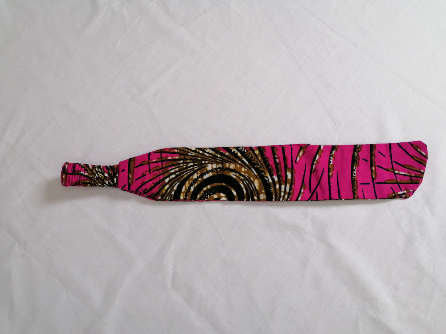 Pink Ankara front tied headband - MARAJJAS