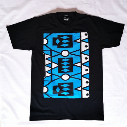 Kids T-shirt in black with blue Samakaka - MARAJJAS