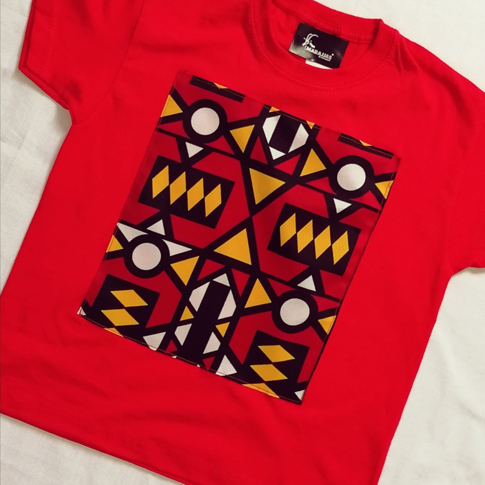 T-shirt in red with red Samakaka - MARAJJAS