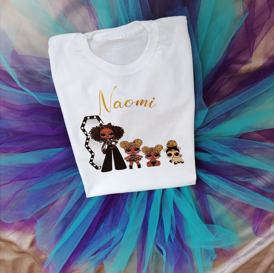 Personalised LOL T-Shirt & Tutu Skirt Outfit Set