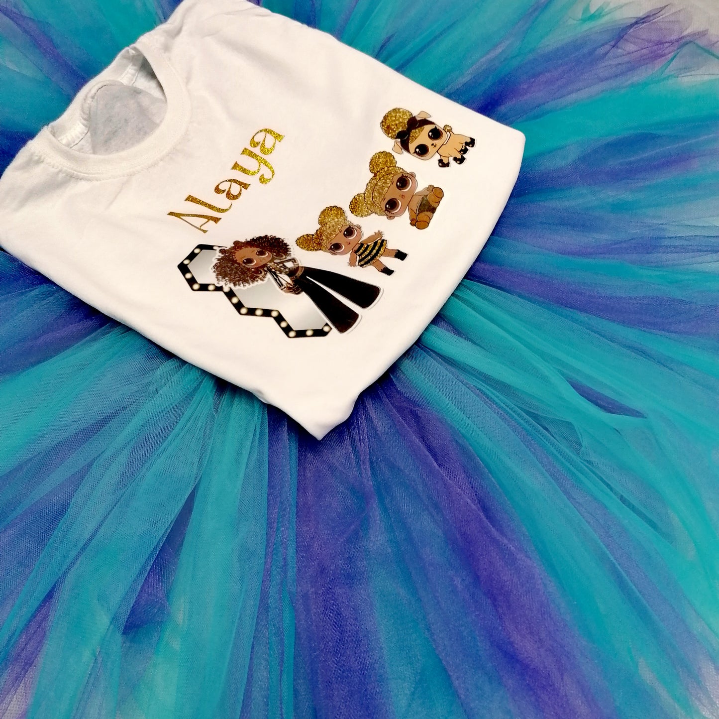 Personalised LOL T-Shirt & Tutu Skirt Outfit Set