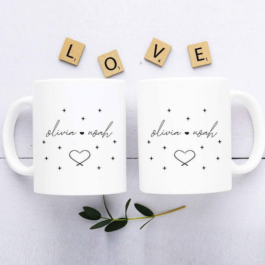 Personalised Valentines mugs - MARAJJAS